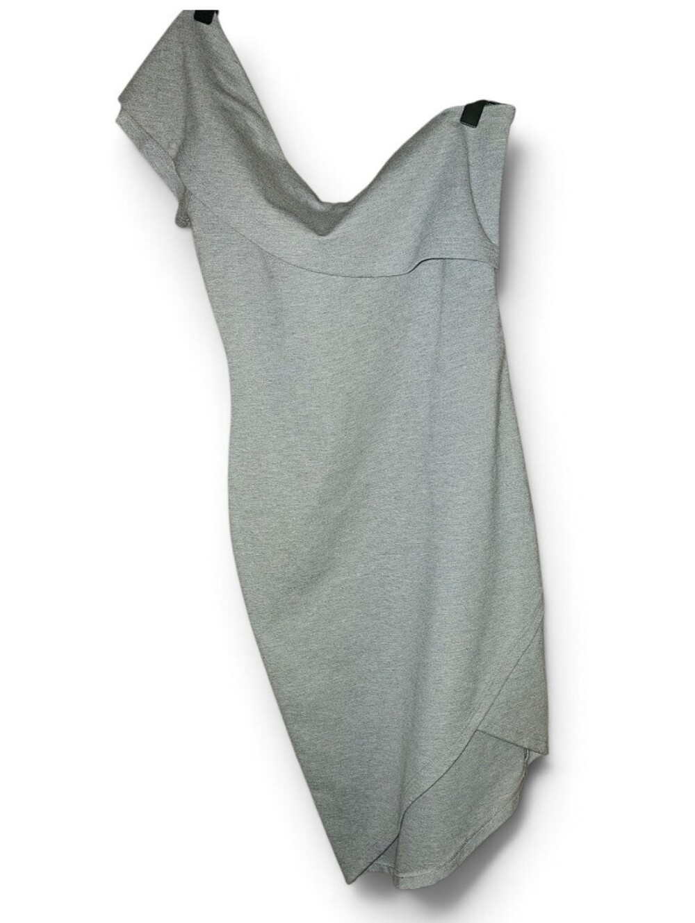 NWOT NUDE X REVOLVE Light Gray Bodycon One Shoulder Dress - Small